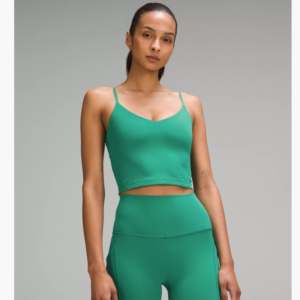 Lululemon Align Cropped Cami Tank A/B in Cascadia Green